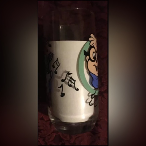 1985 SIMON  Alvin and the Chipmunks Collectors Glass  Bagdasarian Productions - Picture 3 of 4